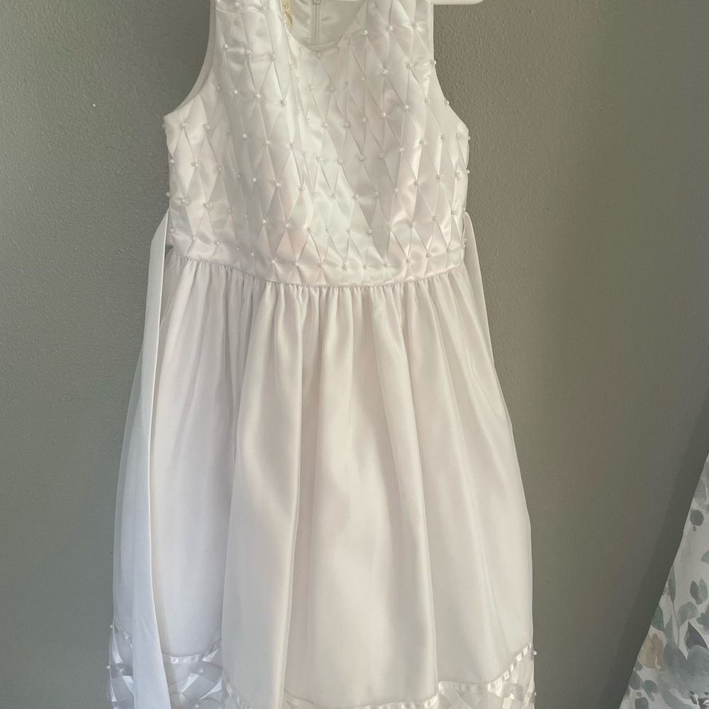 American Princess White Sleeveless Dress